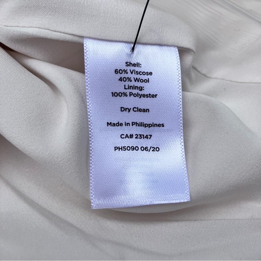 Talbots Cream Textured Two-Button Blazer - Picture 16 of 16